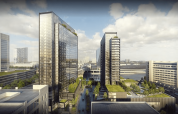 A rendering for PMC Property Group's Riverwalk Tower project in Philadelphia. 