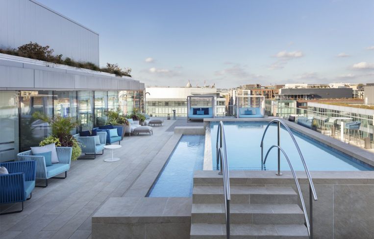 The pool at West Half.