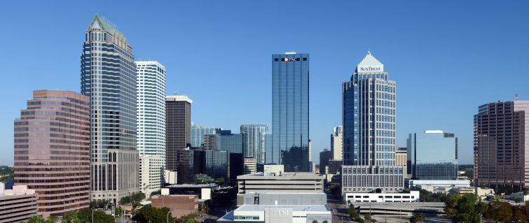 A view of the Tampa skyline.