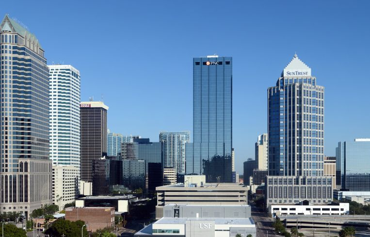 A view of the Tampa skyline.