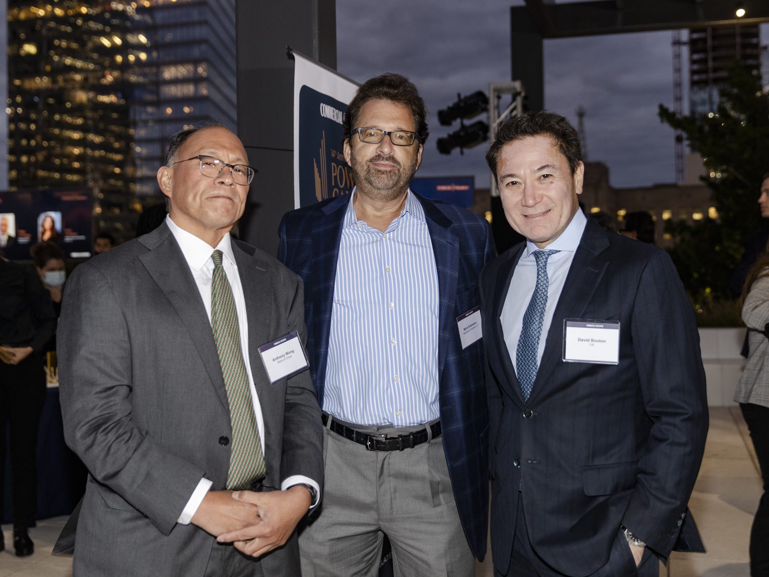 From left: Anthony Wong, Mark Edelstein and David Bouton.