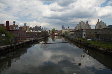 The Gowanus Canal as photographed in 2011. 
