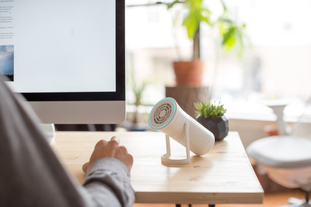 Copy of wynd on desk Proptech Hustles to Meet COVID Driven Demand for Better Indoor Air