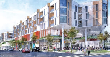 A rendering of The John Buck Company and 3MR Capital's 11111 Jefferson Blvd. mixed-use project in Culver City, Calif. 