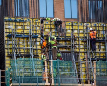 Construction site in Brooklyn