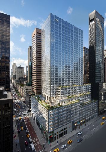 Brookfield expects that its new, energy efficient glass facade system for 660 Fifth and its new mechanical systems will reduce the building's carbon emissions by 50 percent.