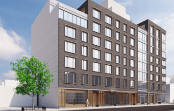 A rendering for 210 Clarkson Avenue in Prospect Lefferts Gardens, Brooklyn. 