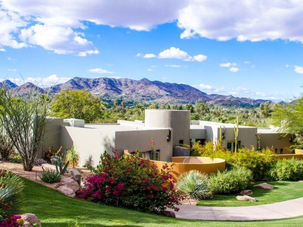 A view of some of the private rooms within the Sanctuary Camelback Mountain Resort.