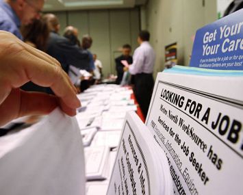 The national unemployment rate is slowly declining.