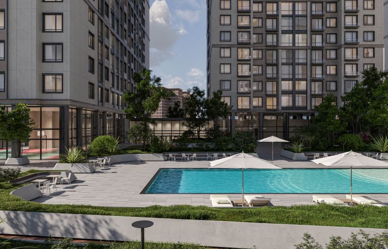 Amenities will include a pool, roof deck, saunas, state-of-the-art gym, and a basketball court.