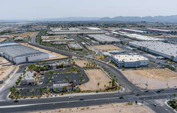 An aerial view of the Beltway Business Park property in Las Vegas. 