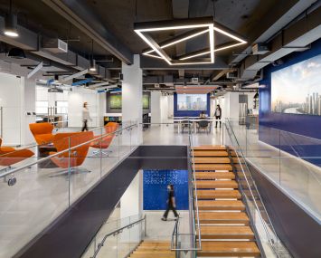 Cosentini and MKDA have designed a new space for the engineering firm that helps put its work designing HVAC, plumbing, lighting and utilities on display.