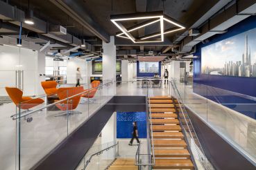 Cosentini and MKDA have designed a new space for the engineering firm that helps put its work designing HVAC, plumbing, lighting and utilities on display.