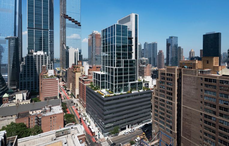 A building with several terraces on individual floors.