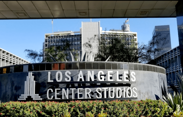 The campus spans about four and a half city blocks at 450 South Bixel Street on the west side of the 110 Freeway. It opened in 1999 and has produced shows like “Mad Men” and “Law & Order,” and films like “Mr. and Mrs. Smith.”