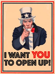I want you for U.S. Army : nearest recruiting station / James Montgomery Flagg. 1917. Library of Congress..War poster with the famous phrase "I want you for U. S. Army" shows Uncle Sam pointing his finger at the viewer in order to recruit soldiers for the American Army during World War I. The printed phrase "Nearest recruiting station" has a blank space below to add the address for enlisting...http://hdl.loc.gov/loc.pnp/ppmsca.50554