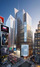 A rendering of the renovation for 3 Times Square.
