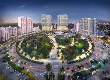 Among the major developments sprouting in downtown Hollywood is a multi-building project from BTI Partners in the Young Circle area. 