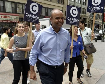 Adolfo Carrion Jr., pictured here running for mayor in 2013, has been chosen by Mayor Eric Adams as the city's housing comissioner.