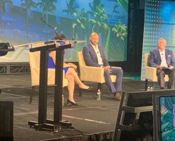 Derek Jeter was the keynote speaker Tuesday for the second day of the CRE Finance Council's annual Miami conference.