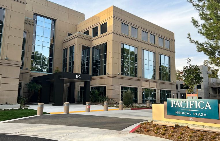 Pacifica Medical Plaza is located on a 5-acre parcel at 114 Pacifica Court in Irvine, the largest city in Orange County.