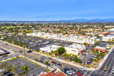 Palm Center is located on 8.1 acres at 934–970 North Tustin Street.