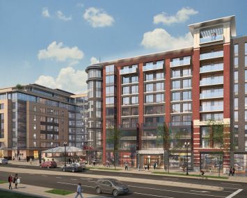 Rendering of planned Congress Heights development.