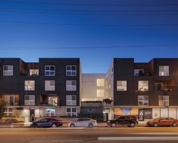 The five-story structure was completed in 2018 at 4247 North Eagle Rock Boulevard.