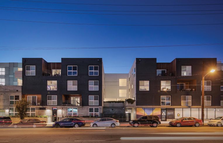 The five-story structure was completed in 2018 at 4247 North Eagle Rock Boulevard.