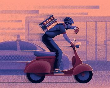 Several different 15-minute grocery delivery services in New York City are competing for long-term survival and retail space after launching mostly within the past year.