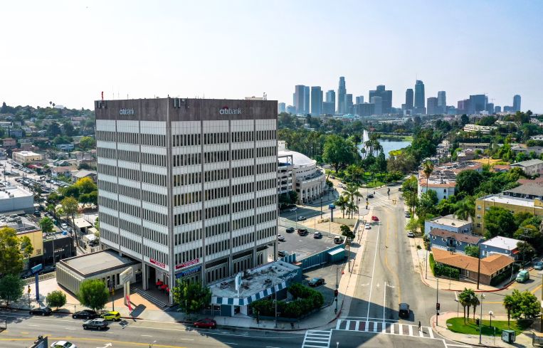 The eight-story Rolf K. McPherson building sits on a 1.24-acre site at 1910 West Sunset Boulevard.