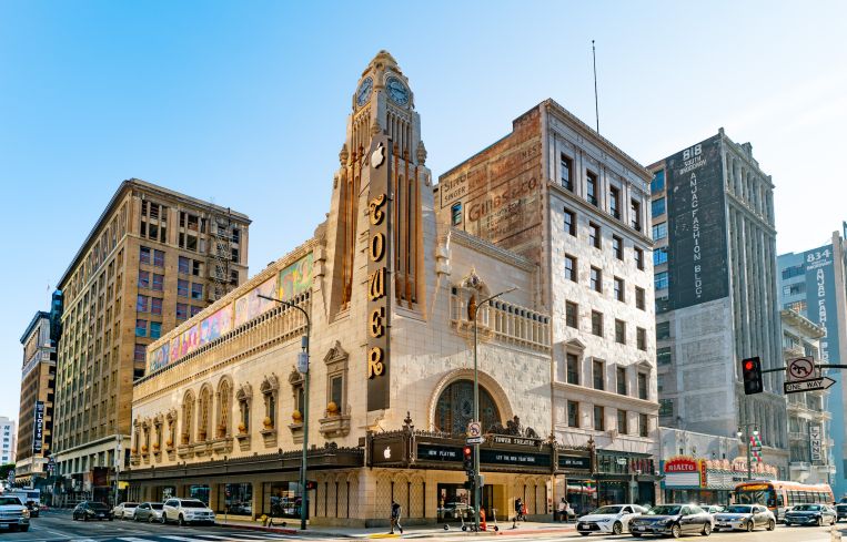 The Apple Tower Theatre, Downtown Los Angeles' flagship Apple Store.