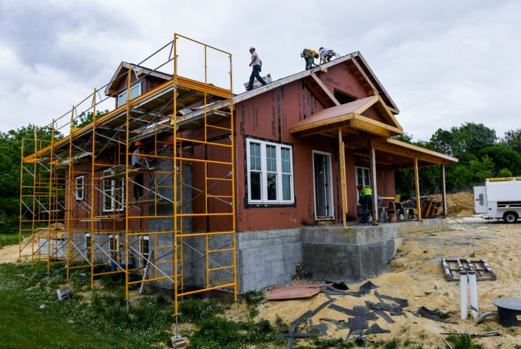Construction Of New House By Vo-Tech Students In Pennsylvania