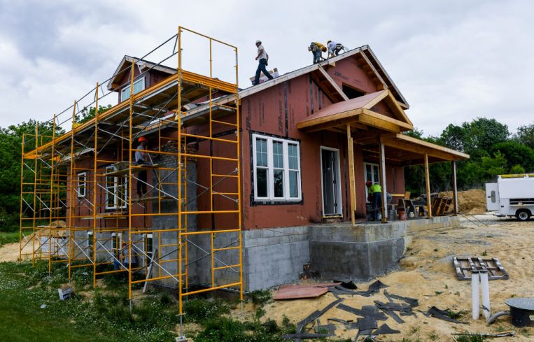 Construction Of New House By Vo-Tech Students In Pennsylvania