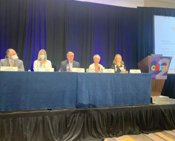 Panelists at Monday's “HUD Initiatives in the Multifamily Sector" forum at the Mortgage Bankers Association CREF conference in San Diego.
