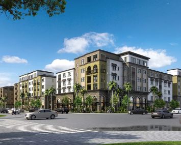 A rendering for Milani Apartments in Irvine, Calif.