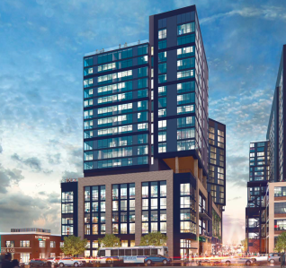 A rendering for Prima Apartments in Nashville. 