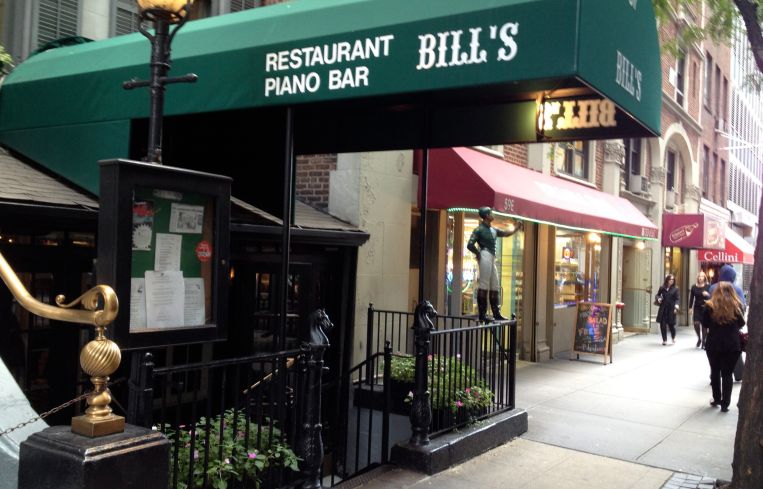 The green awning and exterior of Bill's Gay Nineties, which formerly stood at 57 East 54th Street.