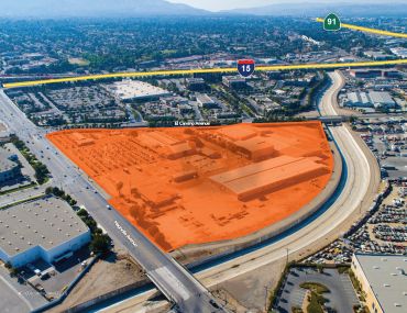 The 16.45-acre industrial redevelopment site is located at 1375 Magnolia Avenue in the city of Corona.