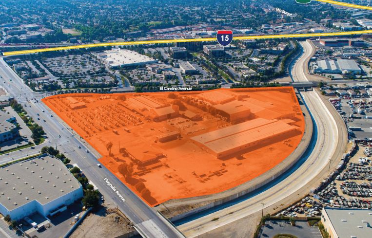 The 16.45-acre industrial redevelopment site is located at 1375 Magnolia Avenue in the city of Corona.