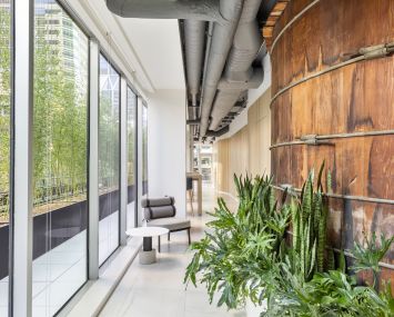 Vocon designed to reclaim maintenance space at 540 Madison and turn it into a two-floor amenity club.