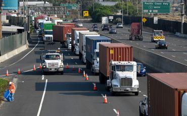 Closures cause traffic delays for motorist and port bound trucks in Long Beach.