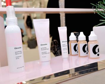 Glossier products.