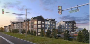 A rendering for Canoe Brook Development's planned multifamily project in Warren, N.J. 