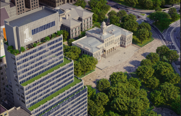 AmTrust Realty plans to market 200,000 square feet within 250 Broadway as "One Park Place." 