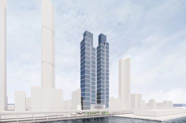 A rendering of the planned 260 South Street residential tower project. 