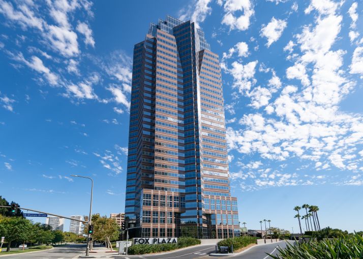 A general view of the Fox Plaza office building, made famous as the fictional Nakatomi Plaza from "Die Hard."