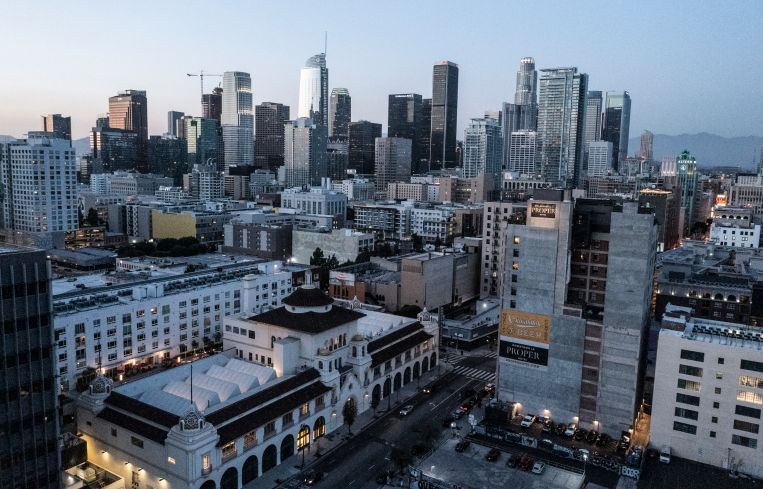 Downtown Los Angeles April 2022.