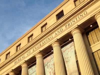 Bureau of Engraving and Printing in Washington DC.