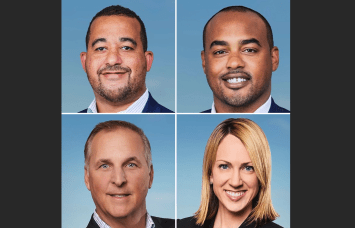 Clockwise from top left, Christopher Pearson, Christopher Lewis, Laura Campbell and Victor Coleman.